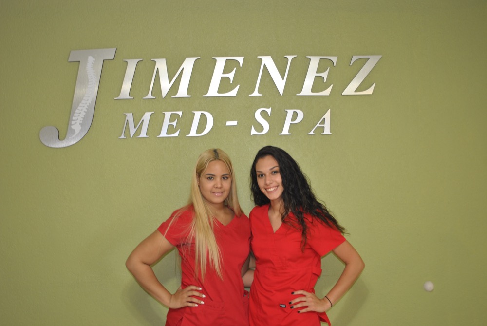 Yuliet Bacallao & Kaitlyn Zaldivar at Jimenez Chiropractic Med Spa